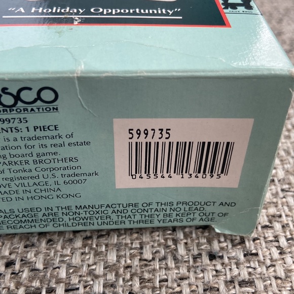 Enesco 1994 Monopoly Ornament "A Holiday Opportunity" -ornament - Picture 7 of 9